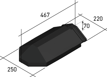 Clay Angle Hip End Closer - For Planum, Visum & Innova