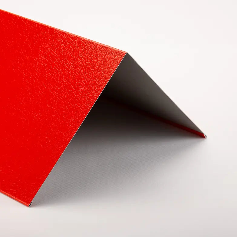 Barge Corner Angle Flashing – 90° PVC Plastisol Finish, 3m Length