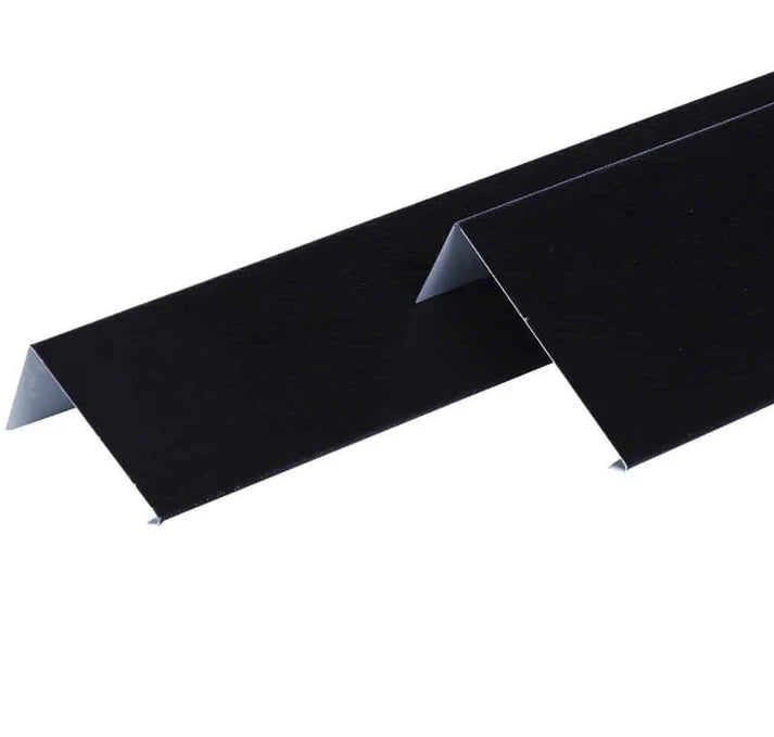 FlexiProof Black Metal Drip Edge Trim – 3m Length
