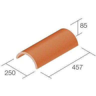 Sandtoft Concrete Segmental Hip Ridge 457mm - All Colours