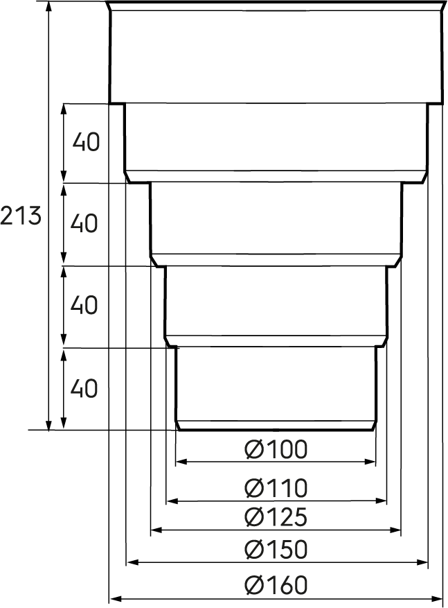 Ubbink Stepped Vent Adaptor – For UB62 & UB16 Tile and Slate Vents