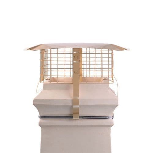 Birdguard Square Chimney Cowl - Solid Fuel