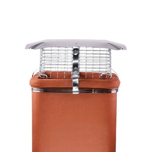 Birdguard Square Chimney Cowl - Solid Fuel