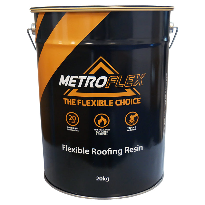 Metroflex Flexible GRP Overlay Roofing Resin Dark Grey