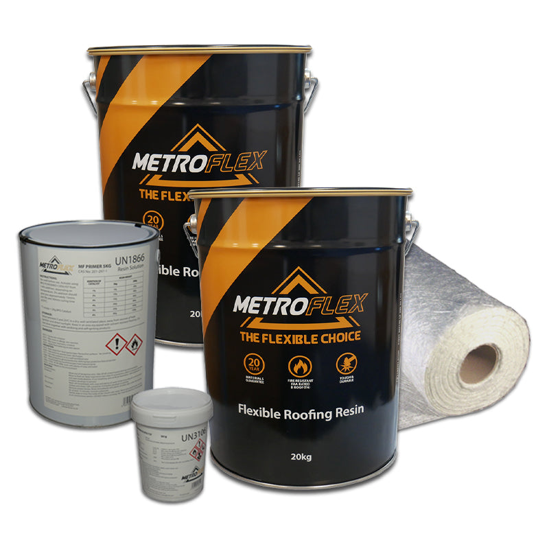 Metroflex Flexible Overlay GRP Fibreglass Roofing Kits