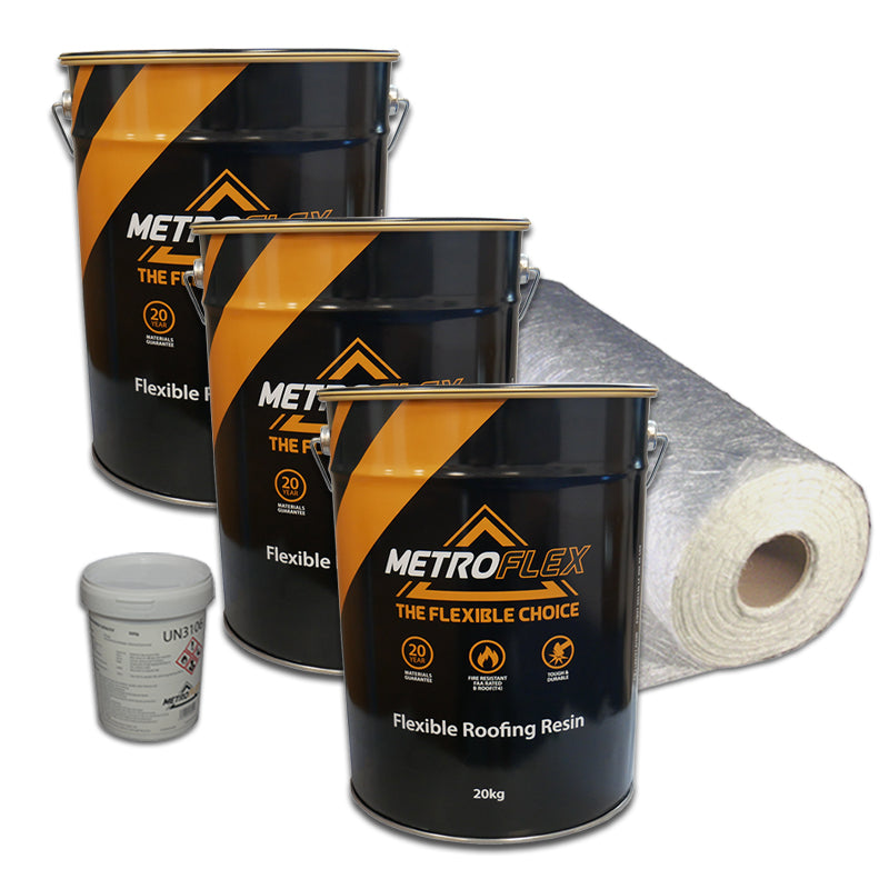 Metroflex Flexible Overlay GRP Fibreglass Roofing Kits