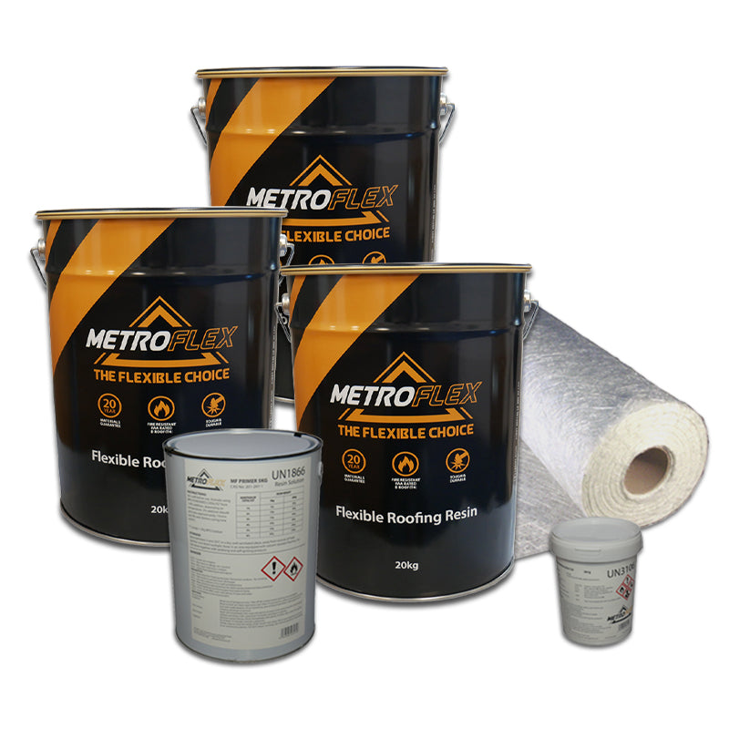 Metroflex Flexible Overlay GRP Fibreglass Roofing Kits