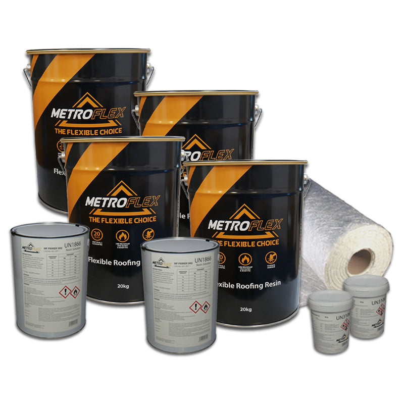 Metroflex Flexible Overlay GRP Fibreglass Roofing Kits