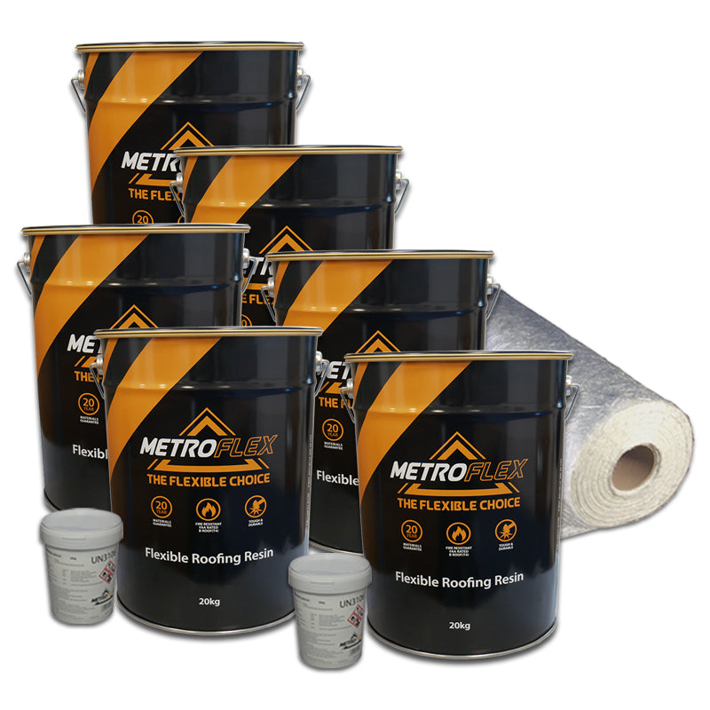 Metroflex Flexible Overlay GRP Fibreglass Roofing Kits