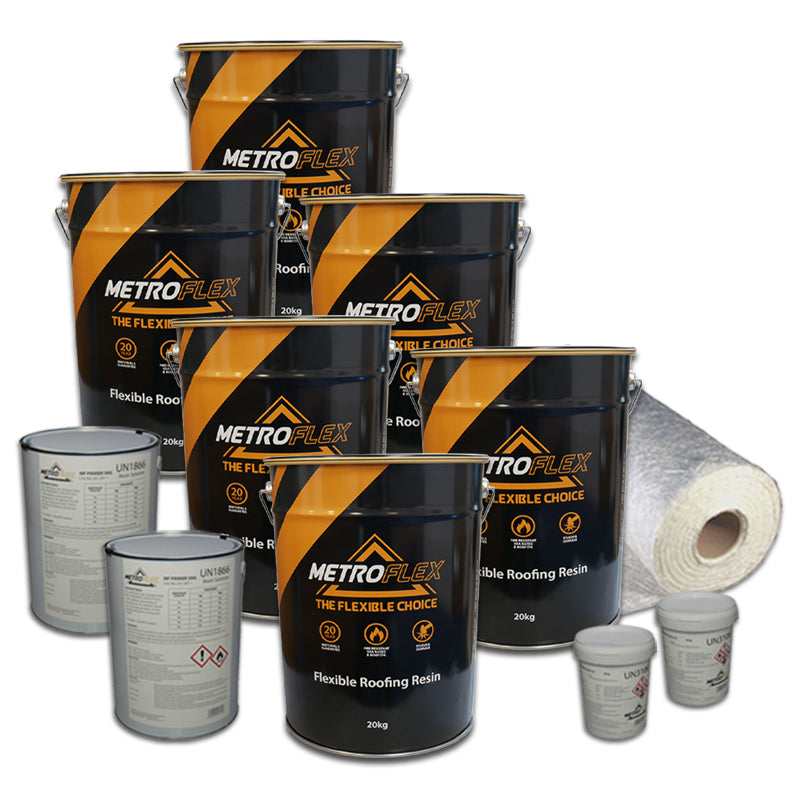 Metroflex Flexible Overlay GRP Fibreglass Roofing Kits
