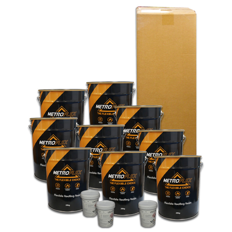 Metroflex Flexible Overlay GRP Fibreglass Roofing Kits