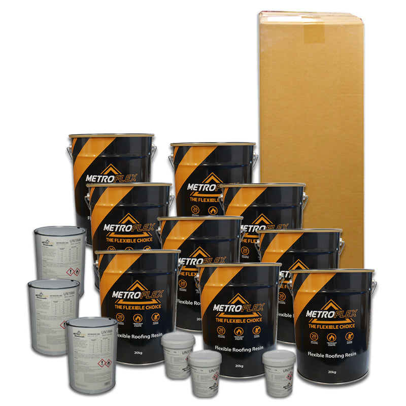 Metroflex Flexible Overlay GRP Fibreglass Roofing Kits