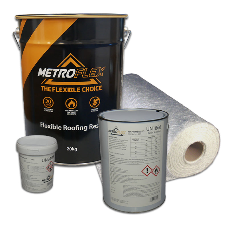 Metroflex Flexible Overlay GRP Fibreglass Roofing Kits