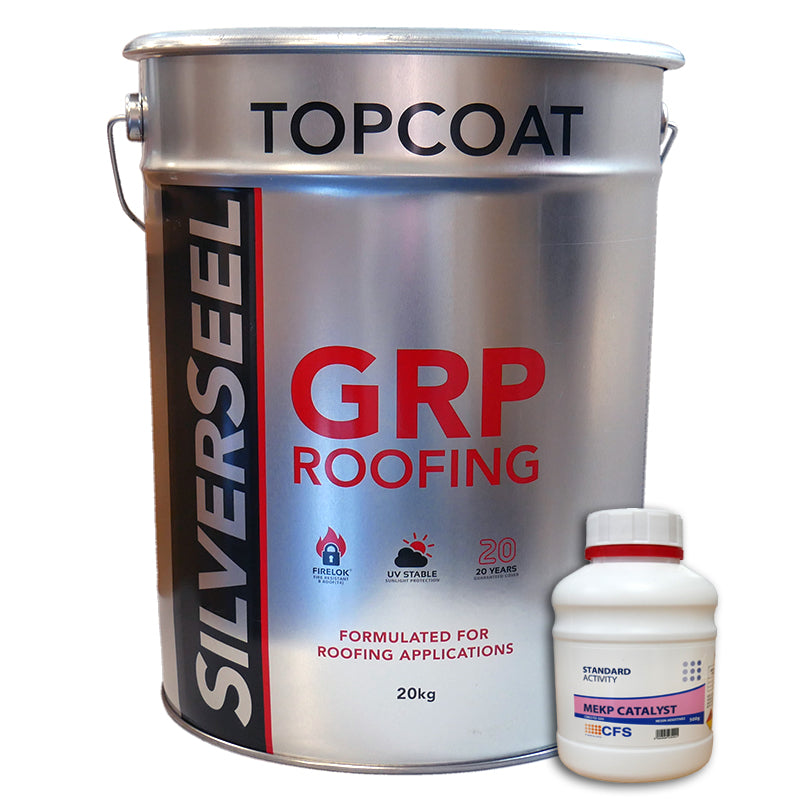Silverseel GRP Roofing Topcoat & Catalyst