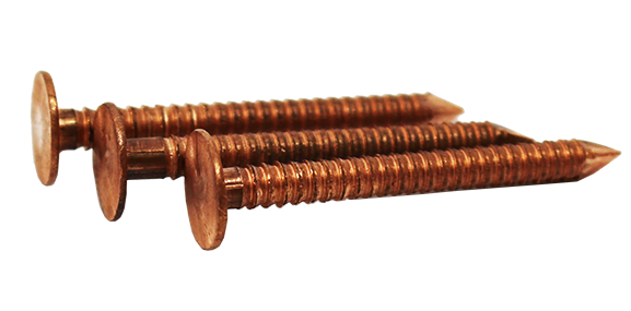 Copper Annular Ringed Nails - 25mm x 3.35mm