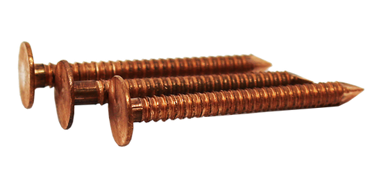 Copper Annular Ringed Nails - 25mm x 3.35mm