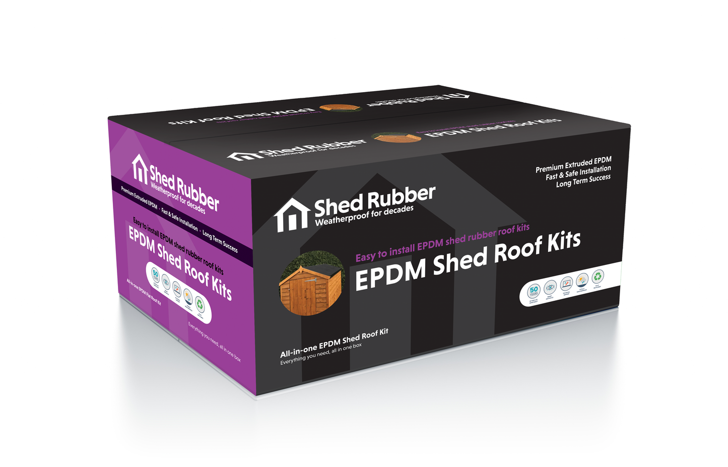 FlexiProof EPDM Rubber Shed Roof Kit – 1.14mm Thick