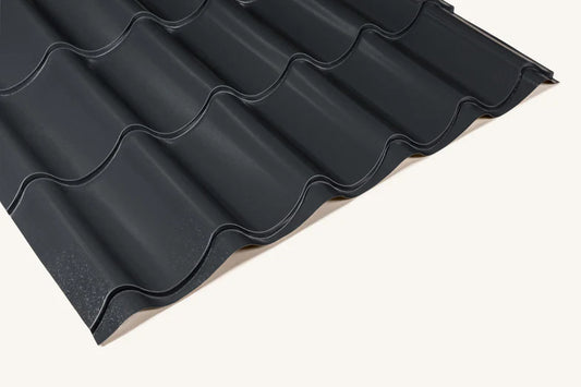 Pantile Tile Effect Steel Roofing Sheets – 0.6mm PVC Plastisol Coated Steel (Cut to Length)