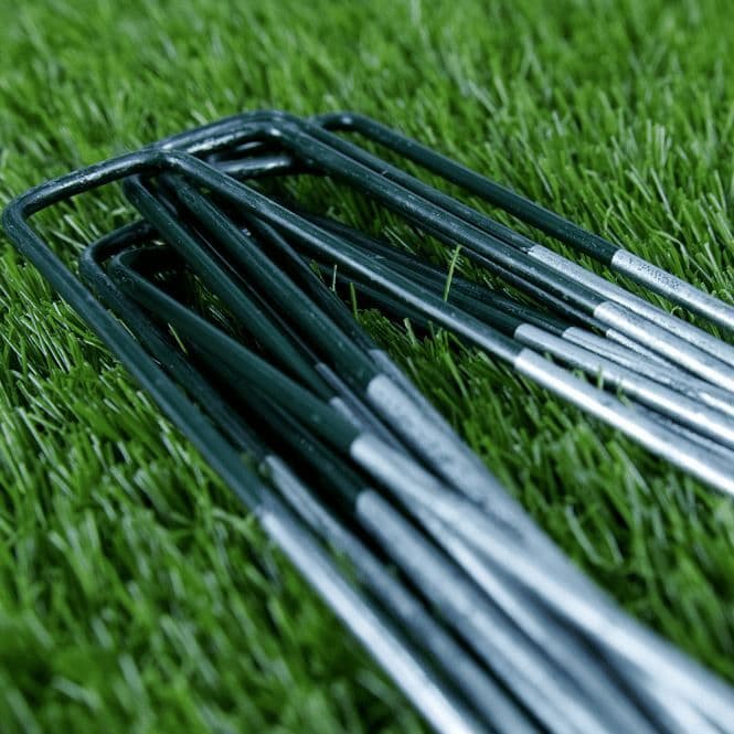 Galvanised Steel Artificial Grass Joining Staples - Bag of 100