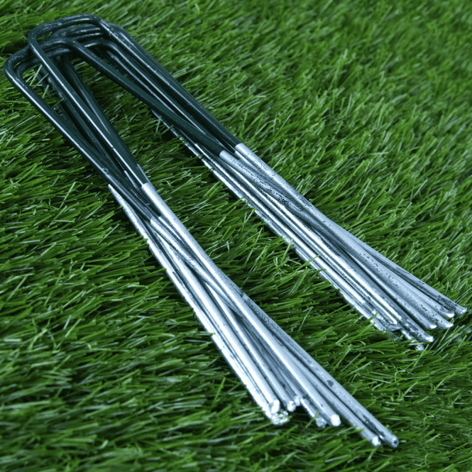 Galvanised Steel Artificial Grass Joining Staples - Bag of 100