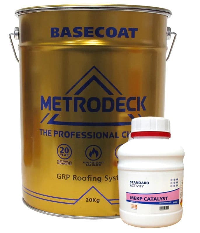 Metrodeck GRP Roofing Resin Base Coat & Catalyst