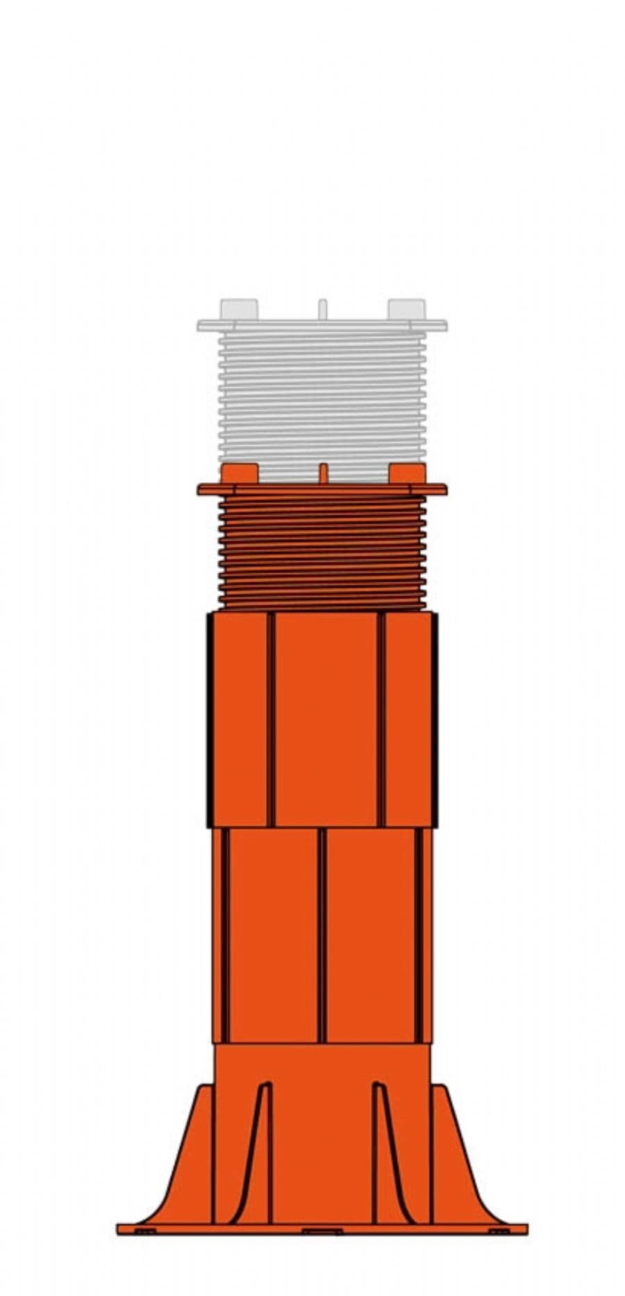 Ryno RPF Fixed Head Adjustable Paving Pedestals - All Sizes