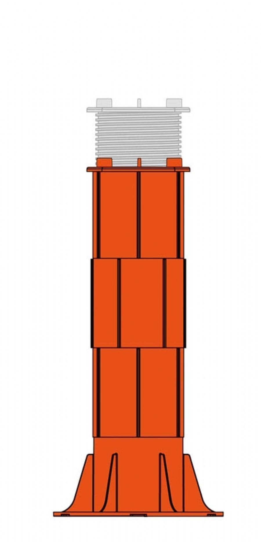 Ryno RPF Fixed Head Adjustable Paving Pedestals - All Sizes