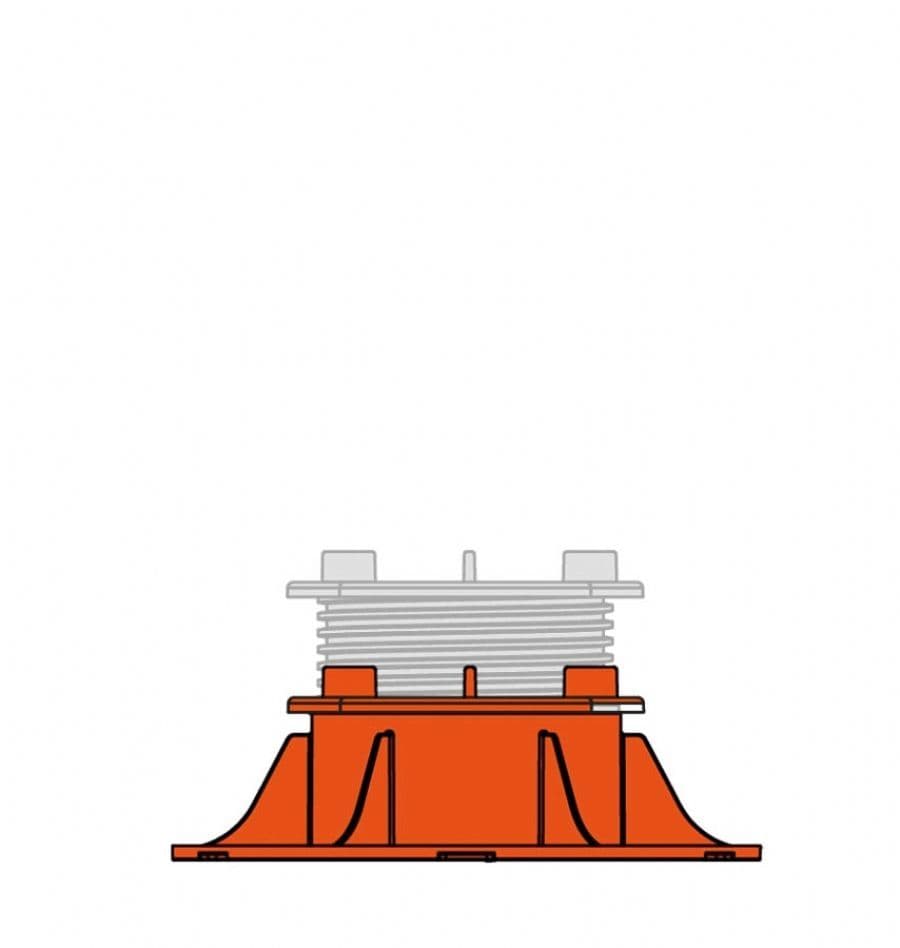 Ryno RPF Fixed Head Adjustable Paving Pedestals - All Sizes