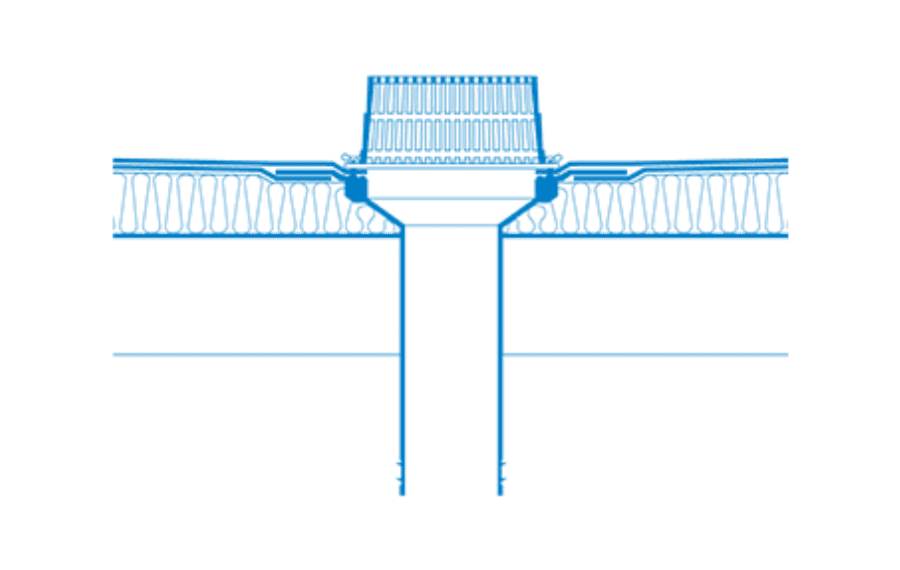 Ryno TPM-100 Mechanical Fix Flange Outlet - 100MM Diameter