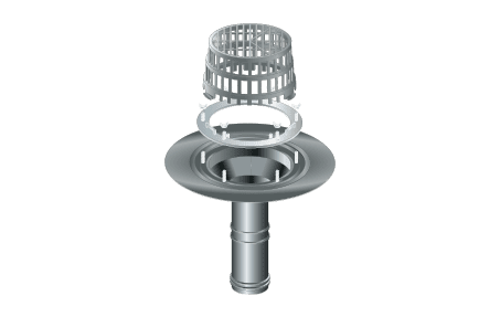 Ryno TPM-75 Mechanical Fix Flange Outlet - 75MM Diameter