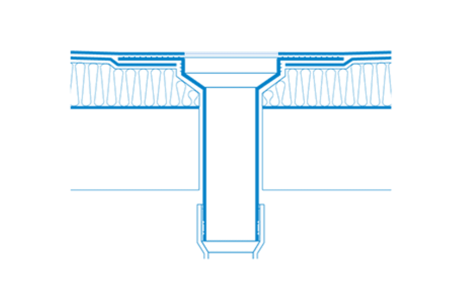 Ryno TPS Flat Roof Sump Flange Drainage Outlet - TPO All Sizes