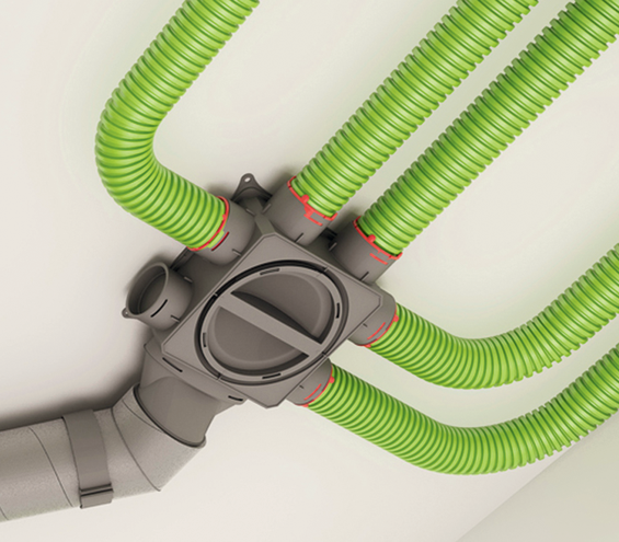 Ubbink Air Excellent AE34C Semi-Rigid Duct Anti-Microbial & Anti-Static 75/63mm - 50m