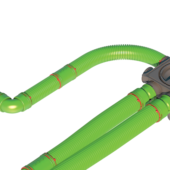 Ubbink Air Excellent AE34C Semi-Rigid Duct Anti-Microbial & Anti-Static 75/63mm - 50m