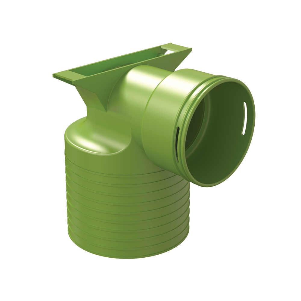 Ubbink Air Excellent AE48C Valve Adaptor 125mm 90°