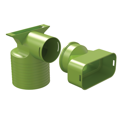 Ubbink Air Excellent AE55SC Valve Adaptor 125mm 90°