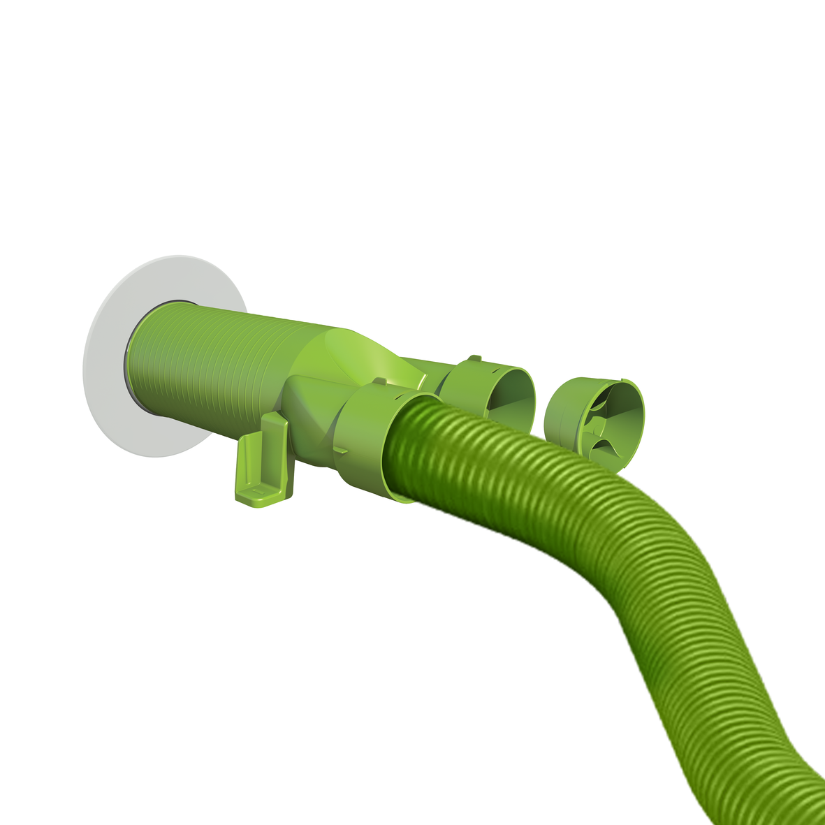 Ubbink Air Excellent 2 × AE34C Valve Adaptor 125mm 180°