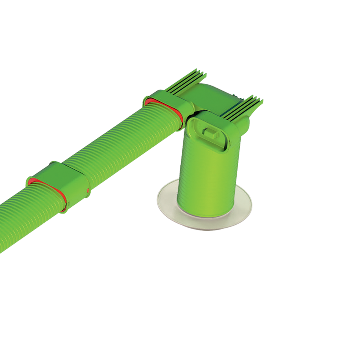 Ubbink Air Excellent 2x AE35SC Valve Adaptor 125mm 90° Bend