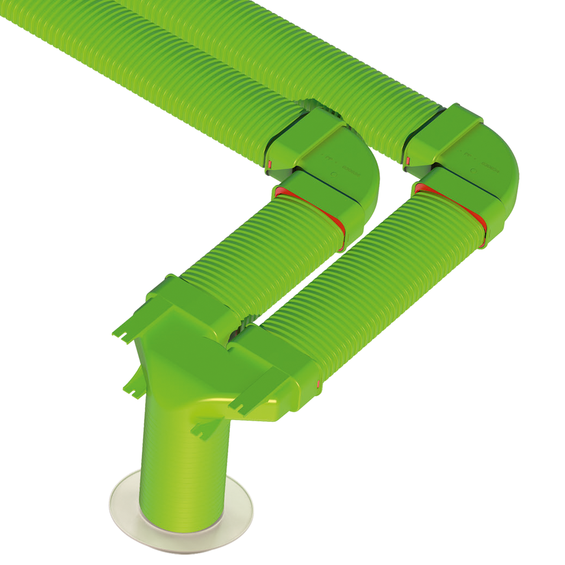 Ubbink Air Excellent AE55SC 125mm 90° Valve Adaptor