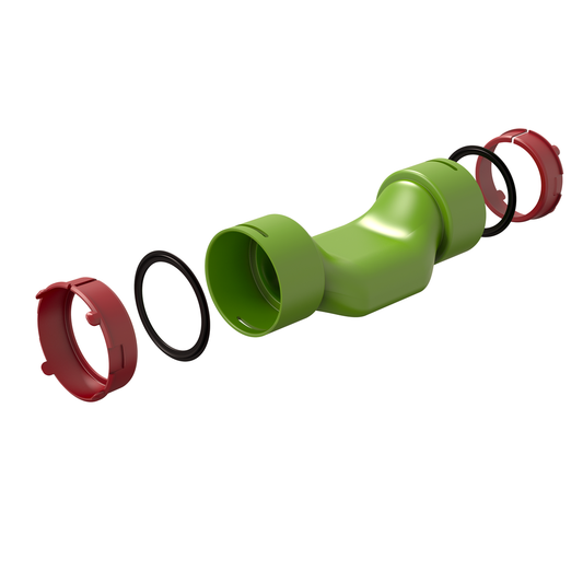Ubbink Air Excellent AE34C Crossing Kit for Semi-Rigid Ventilation Ducts