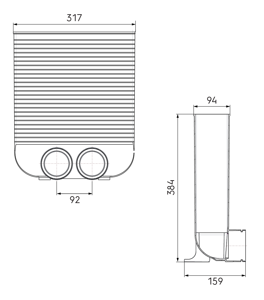 Ubbink Air Excellent AE34C Floor Grille Adaptor