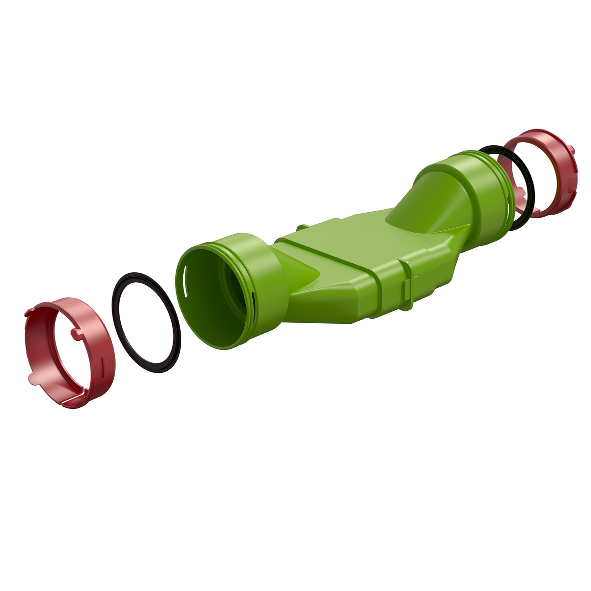 Ubbink Air Excellent AE48C Crossing Kit Connector for Semi-Rigid Ducting