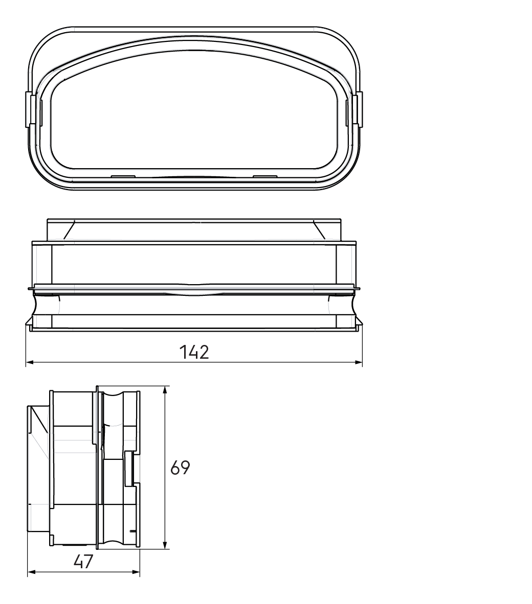 Ubbink Air Excellent AE55SC Ducting Seal Ring