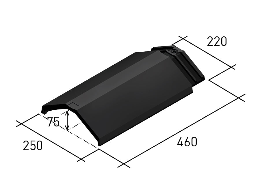 Planum Clay Angle Ridge 460mm - All Colours