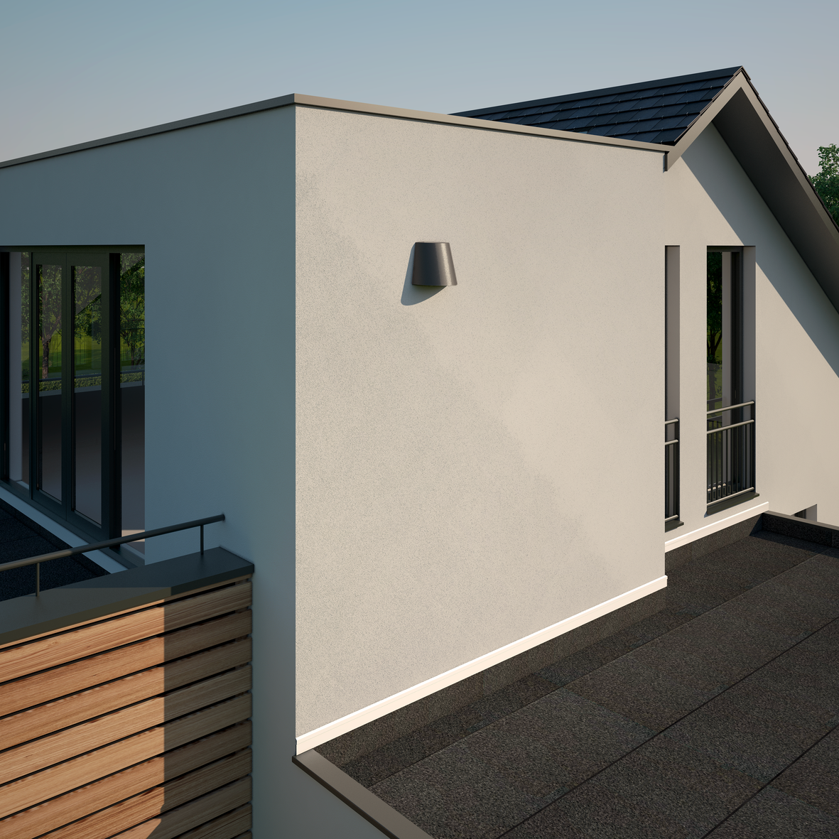 Ubbink Contego Wall Terminal Black Grey