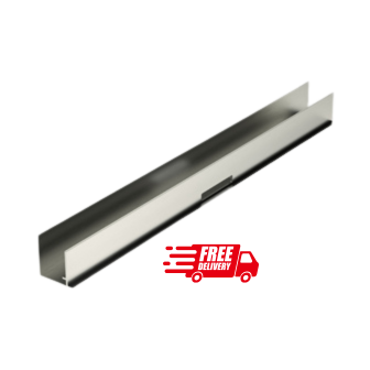 Corotherm Clickfit Aluminium U-Profile Sheet End Flashing