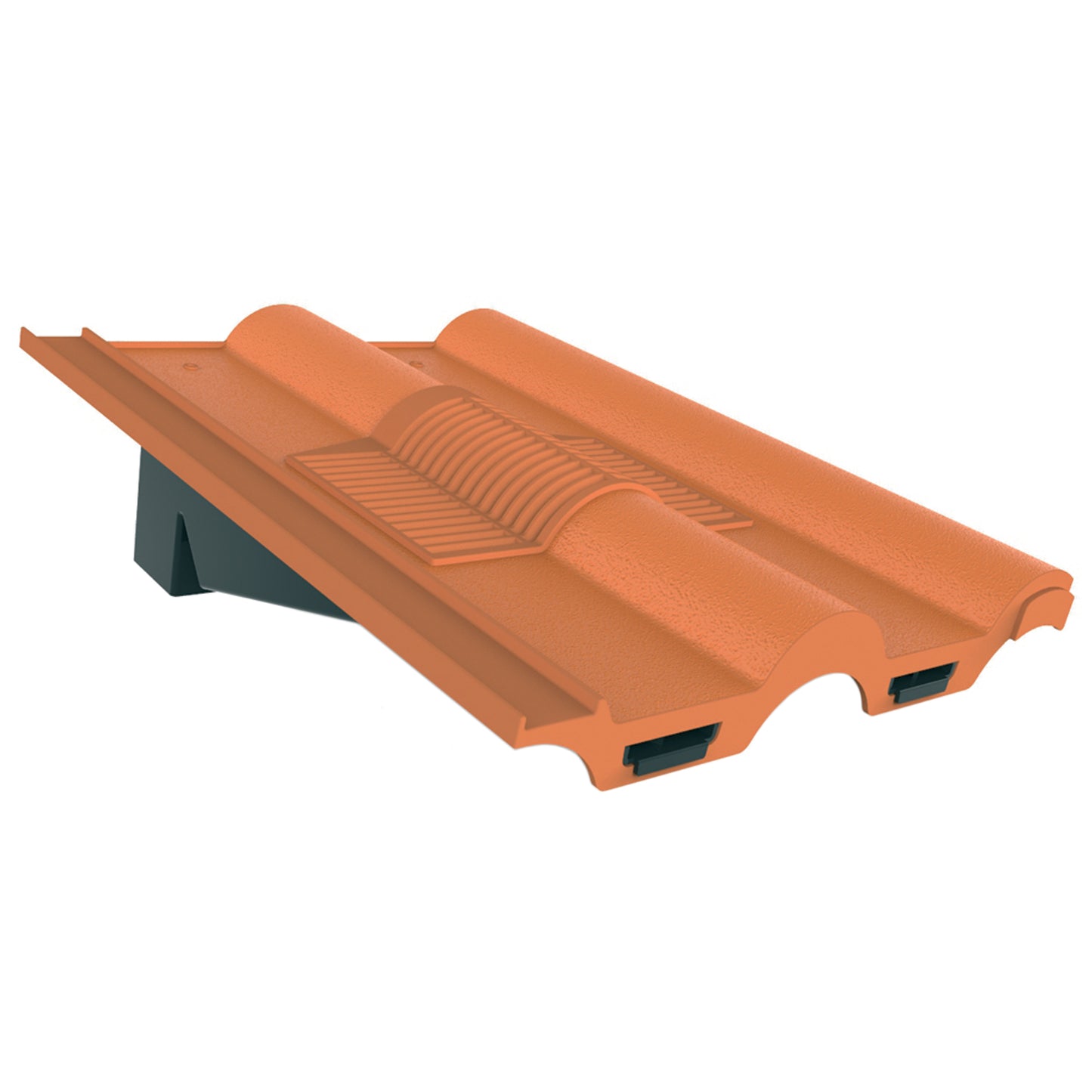 Double Roman Roof Tile Vent with 110mm Pipe Adaptor