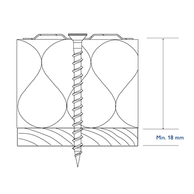 Eurofast EDS-H Roofing Screw for Timber Substrates