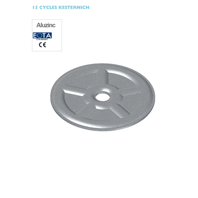 Eurofast DVP-EF-5010N Steel Pressure Plate Washer for Lap Fix Single Ply Membranes