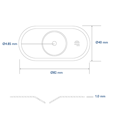 Eurofast DVP-EF-8040D Steel Pressure Plate Washers for Single Ply Roofing