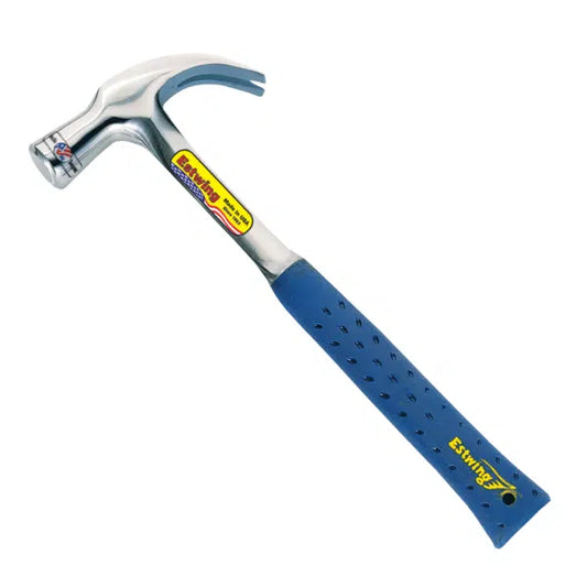 Estwing Curved Claw Hammer Blue Hand Grip